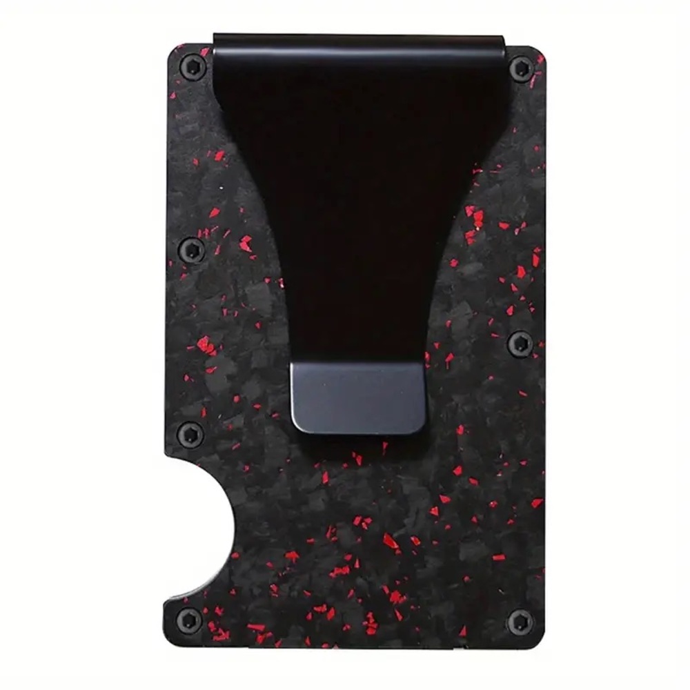 Forged Carbon Aluminum Alloy RFID Blocking Minimalist Wallet